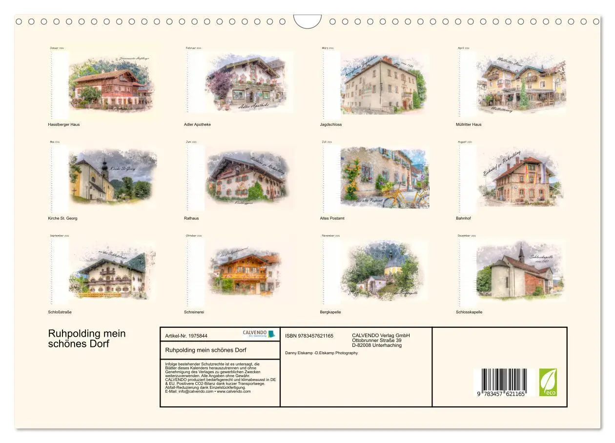 Bild: 9783457621165 | Ruhpolding mein schönes Dorf (Wandkalender 2026 DIN A3 quer),...