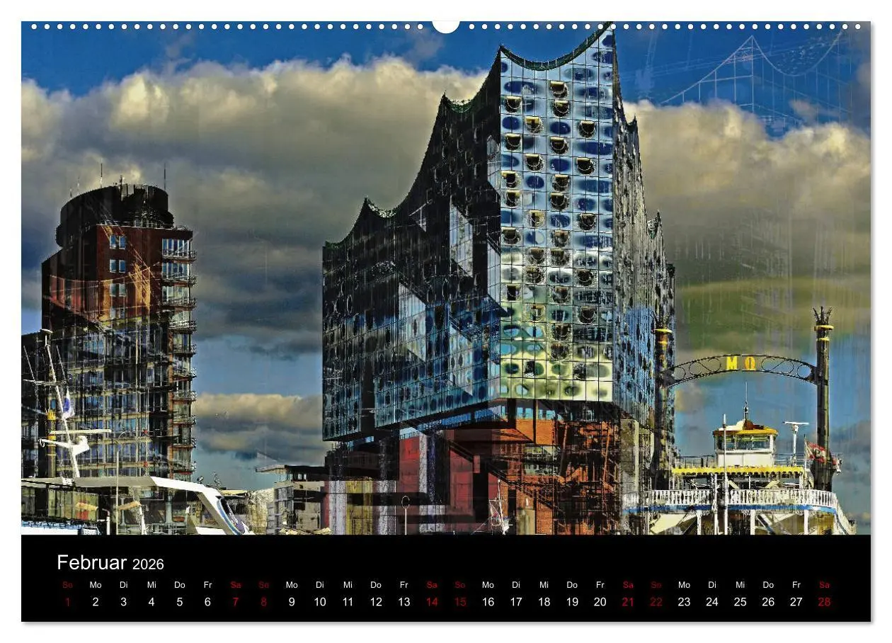 Bild: 9783457861165 | Elbphilharmonie-ARTig (hochwertiger Premium Wandkalender 2026 DIN...