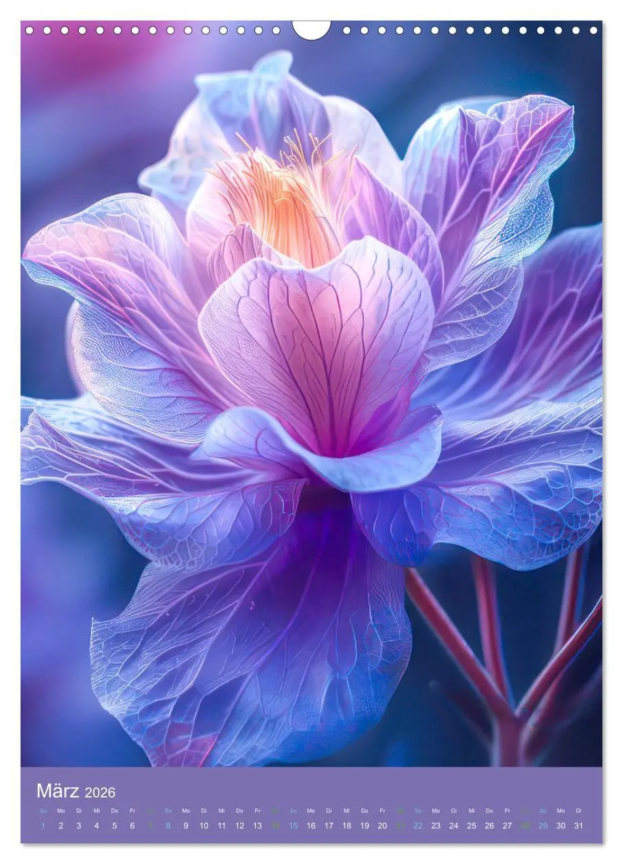 Bild: 9783516261165 | Blumen der Fantasie (Wandkalender 2026 DIN A3 hoch), CALVENDO...