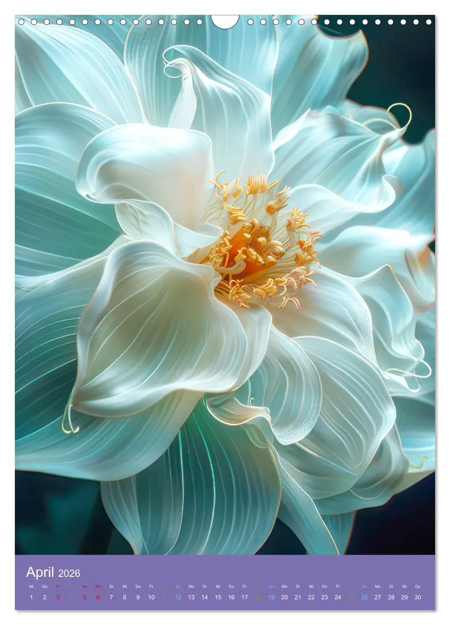 Bild: 9783516261165 | Blumen der Fantasie (Wandkalender 2026 DIN A3 hoch), CALVENDO...