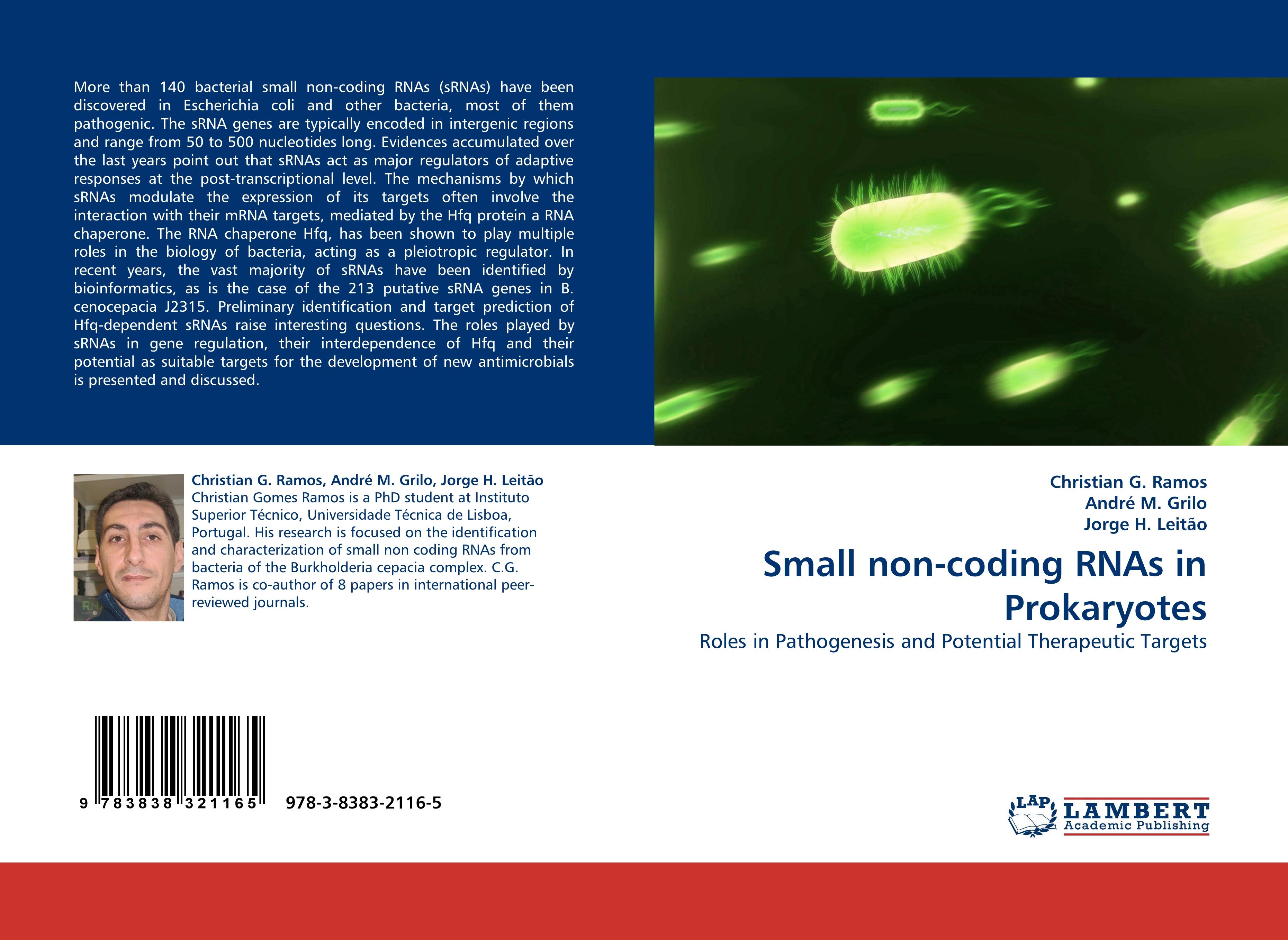 Small non-coding RNAs in Prokaryotes | Roles in Pathogenesis and Potential Therapeutic Targets | Christian G. Ramos (u. a.) | Taschenbuch | Paperback | 84 S. | Englisch | 2010 | EAN 9783838321165 - Ramos, Christian G.