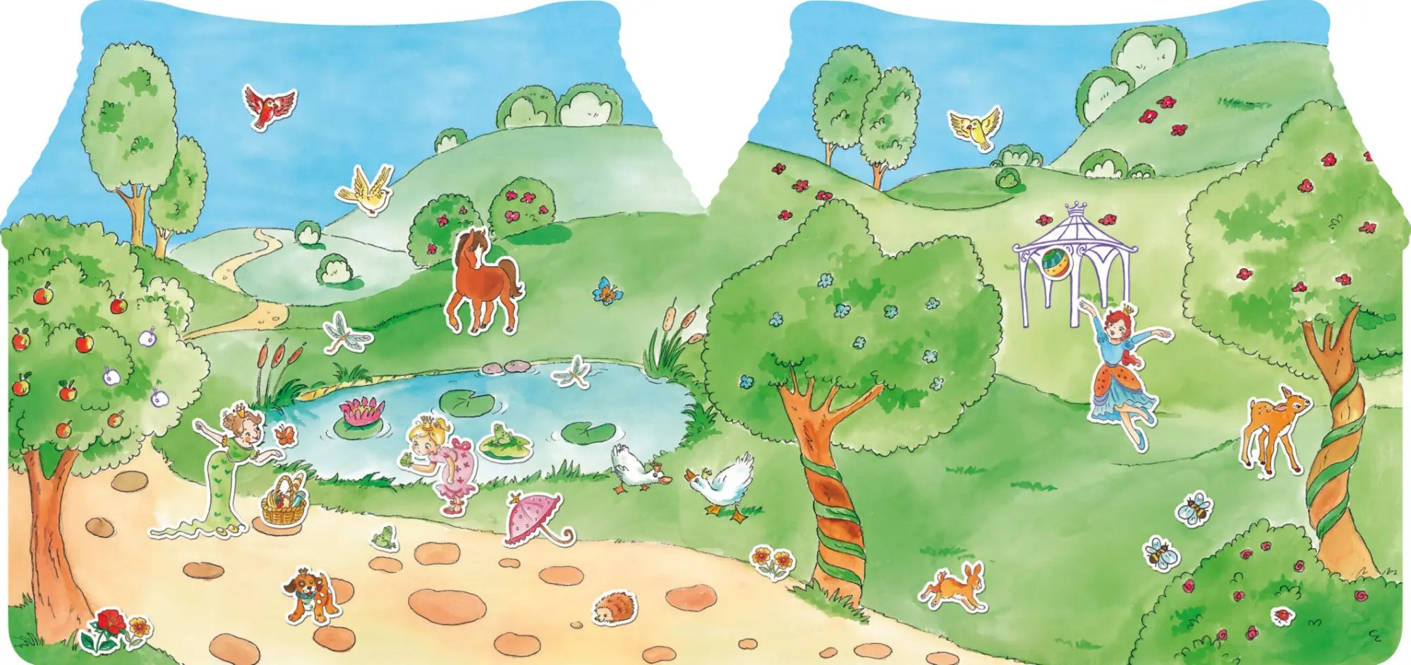Bild: 9783849901165 | Prinzessinnenschloss - Stickern, Malen, Gestalten | Verlag | Broschüre