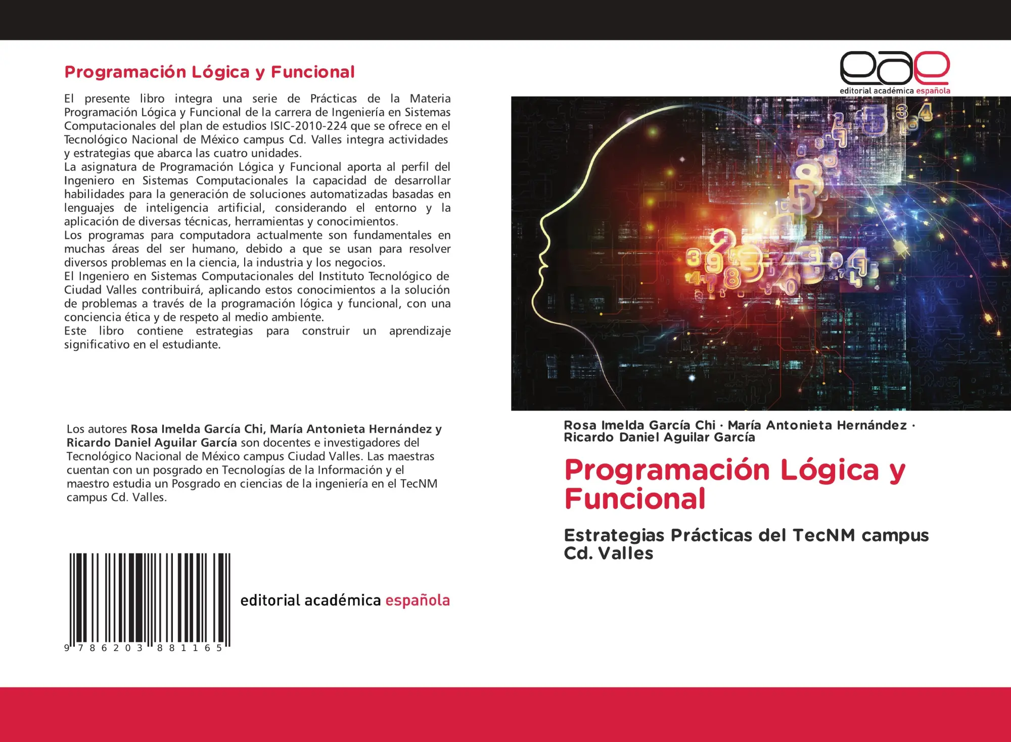 Cover: 9786203881165 | Programación Lógica y Funcional | Rosa Imelda García Chi (u. a.)