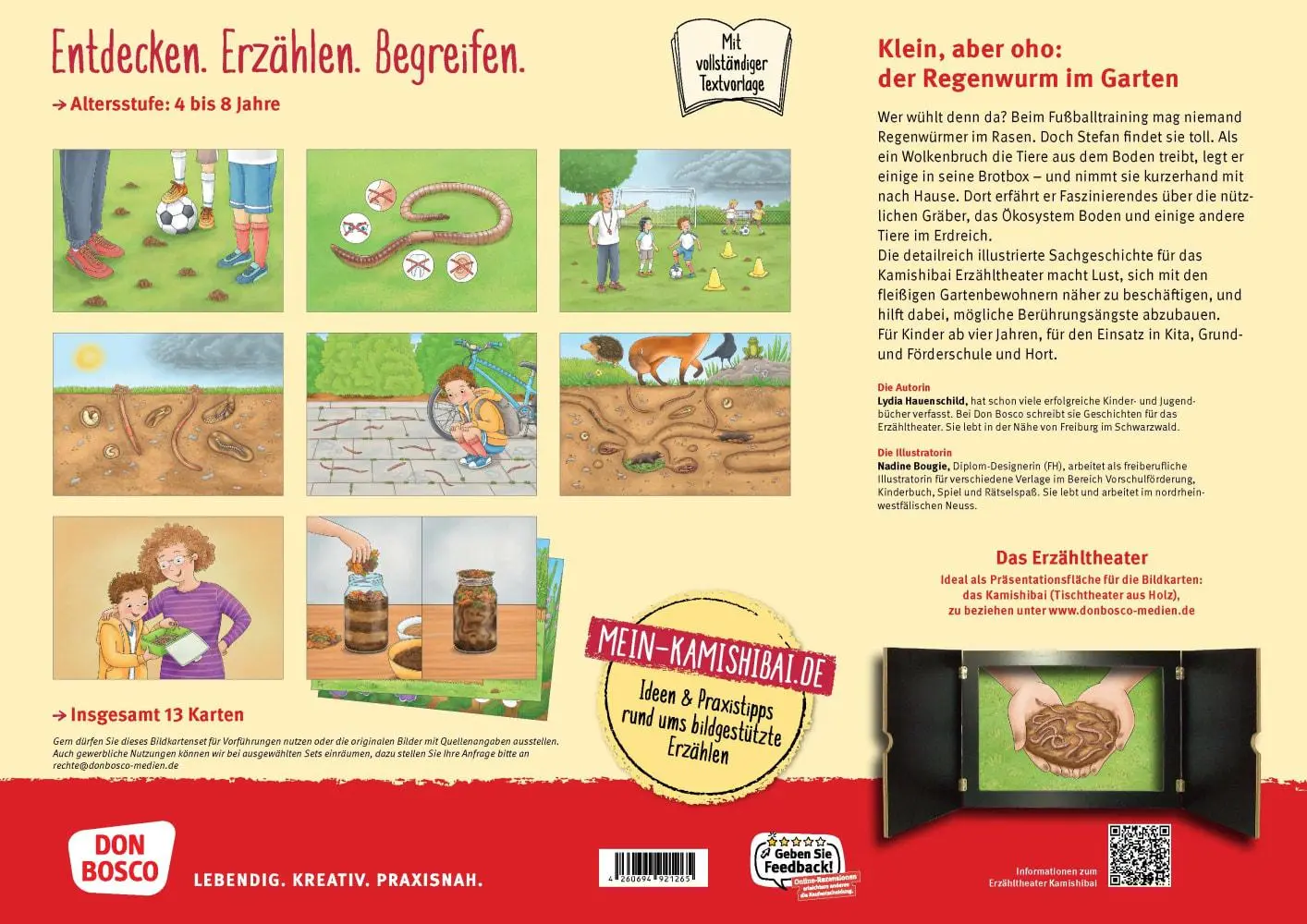 Bild: 4260694921265 | Was macht der Regenwurm im Garten? Kamishibai Bildkartenset | Box