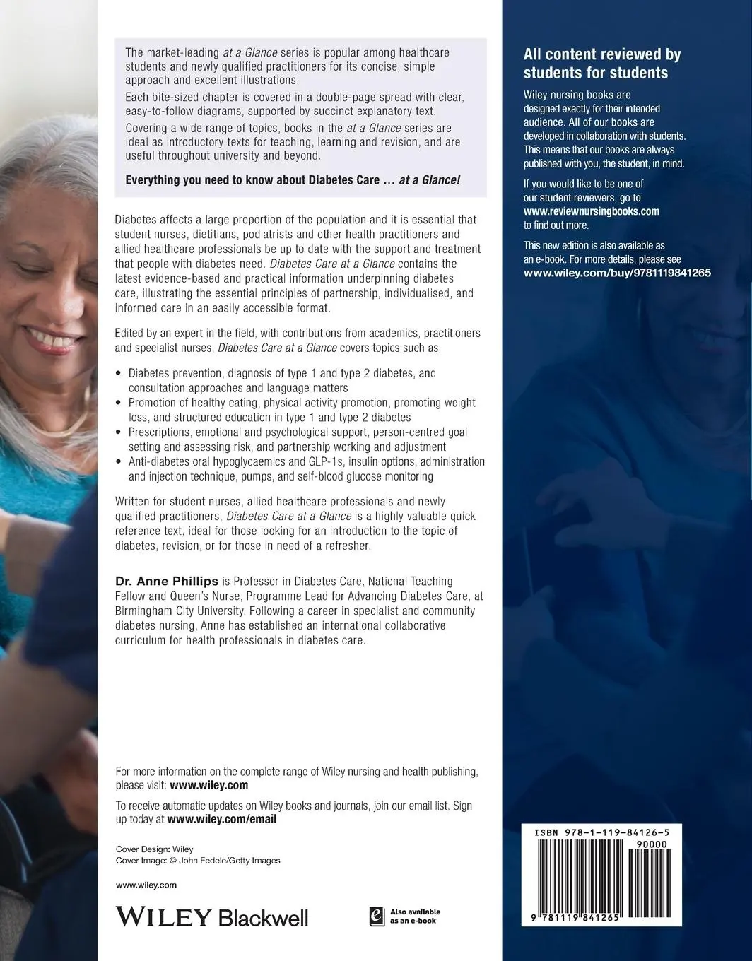 Rückseite: 9781119841265 | Diabetes Care at a Glance | Anne Phillips | Taschenbuch | 128 S.