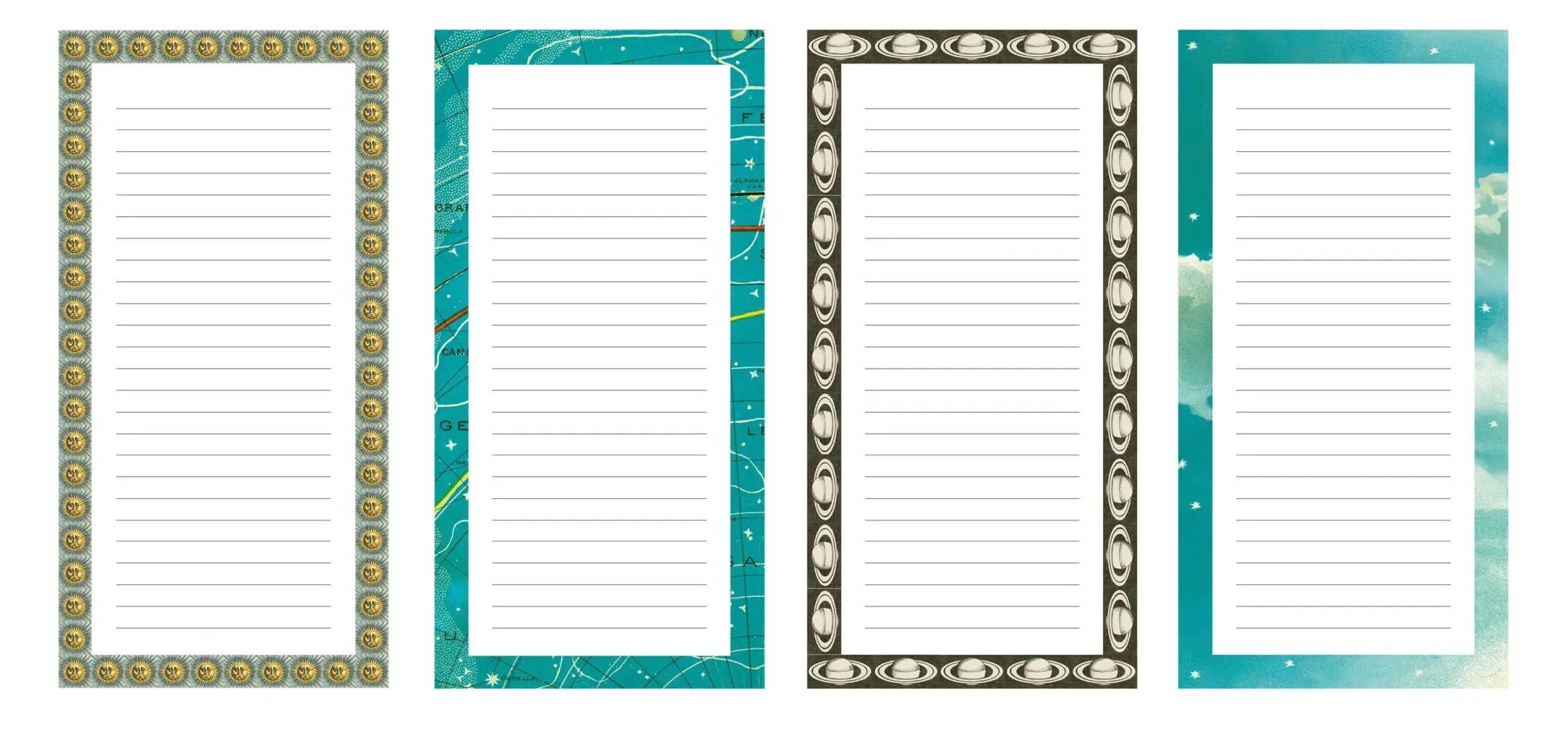 Bild: 9781648291265 | John Derian Paper Goods | Heavenly Bodies Notepad | John Derian | Buch