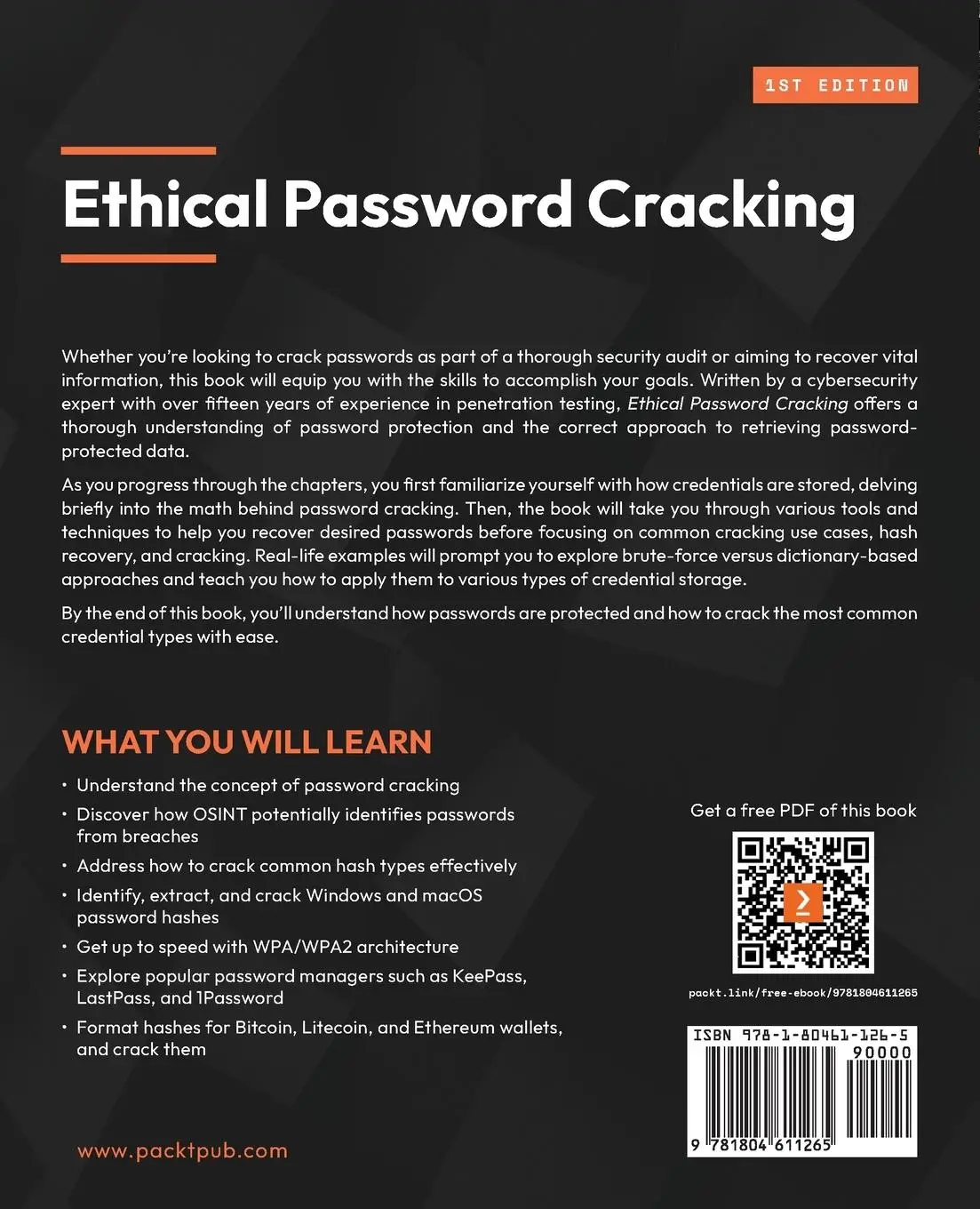 Rückseite: 9781804611265 | Ethical Password Cracking | James Leyte-Vidal | Taschenbuch | Englisch