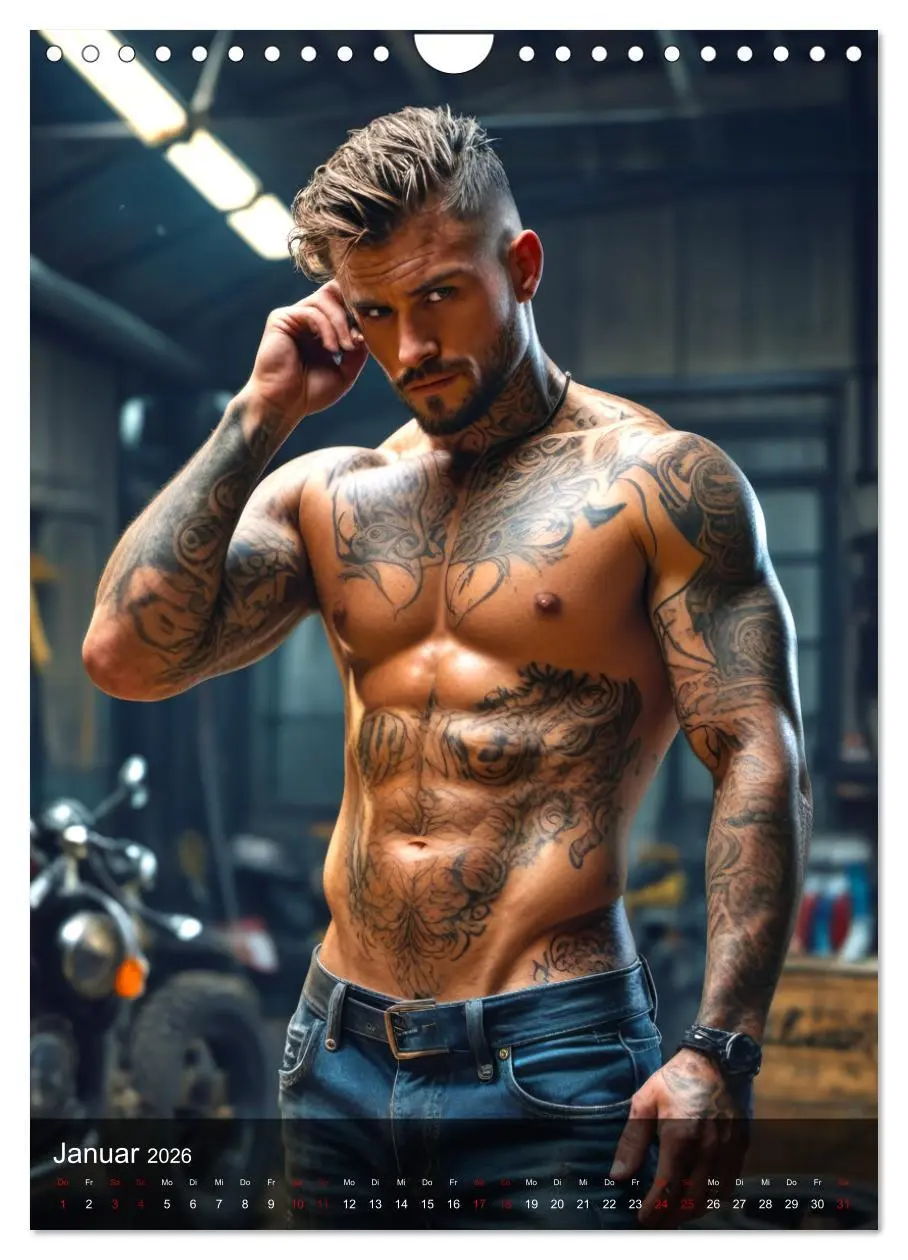 Bild: 9783457301265 | Tattoo Kings (Wandkalender 2026 DIN A4 hoch), CALVENDO Monatskalender