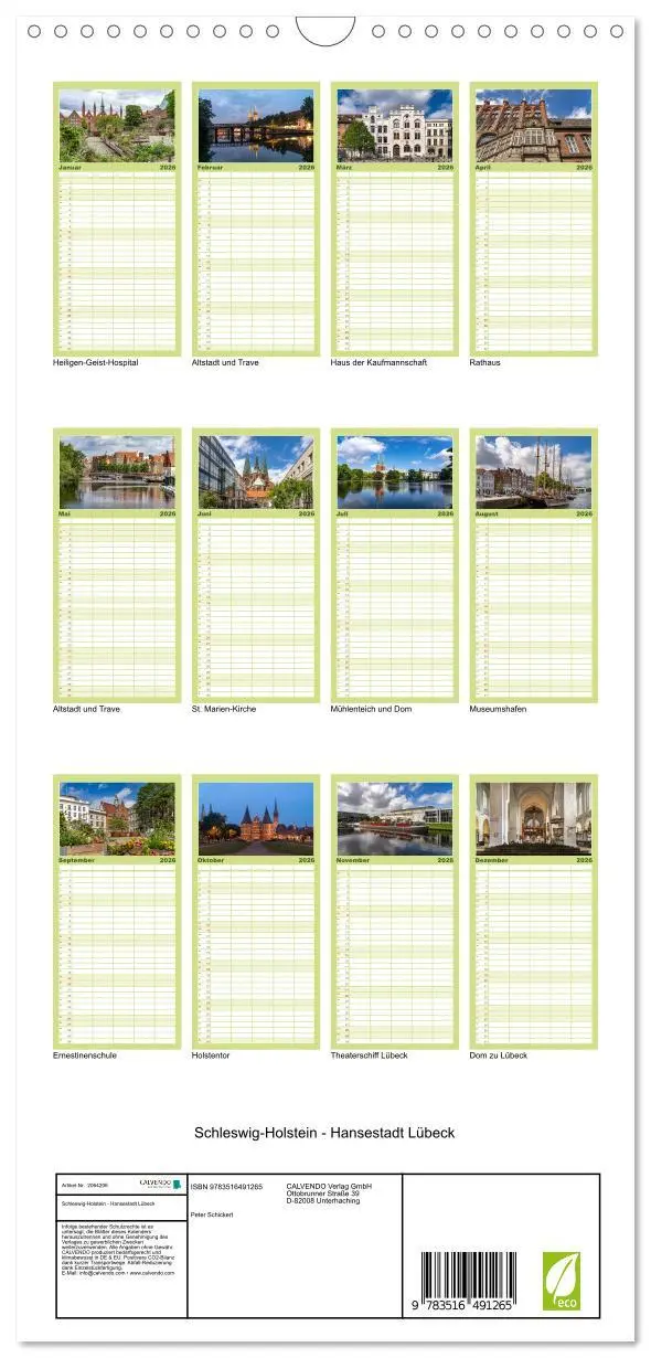 Bild: 9783516491265 | Familienplaner 2026 - Schleswig-Holstein - Hansestadt Lübeck mit 5...