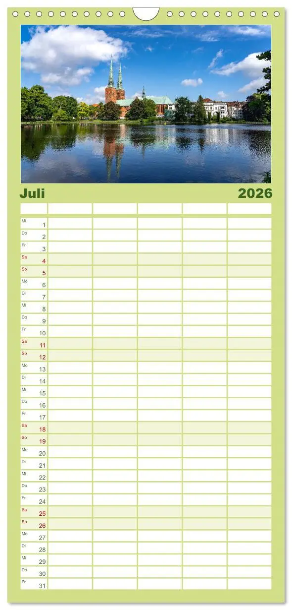 Bild: 9783516491265 | Familienplaner 2026 - Schleswig-Holstein - Hansestadt Lübeck mit 5...