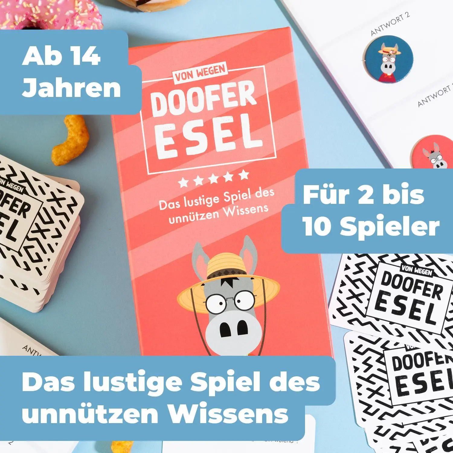 Bild: 3770011991365 | Doofer Esel | Das lustige Spiel des unnützen Wissens | Brissy (u. a.)