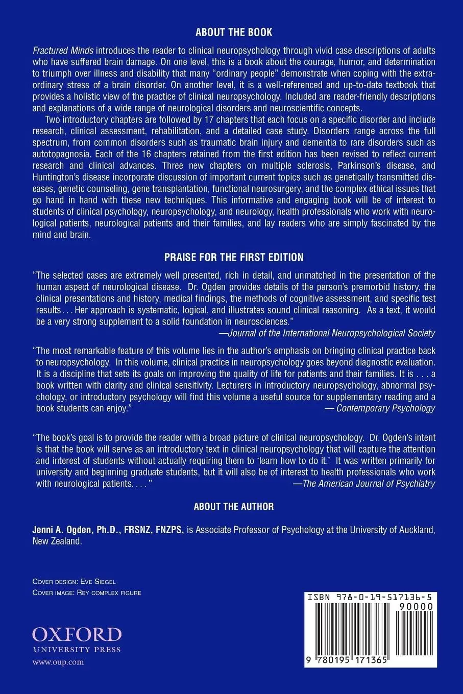 Rückseite: 9780195171365 | Fractured Minds | A Case-Study Approach to Clinical Neuropsychology