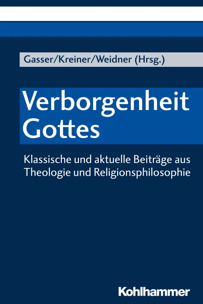 Cover: 9783170331365 | Verborgenheit Gottes | Georg Gasser (u. a.) | Taschenbuch | 366 S.