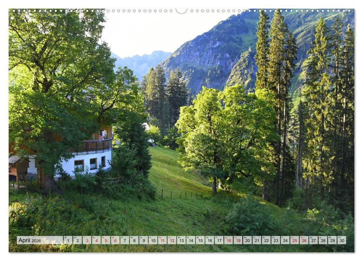 Bild: 9783457601365 | Kleines Walsertal - Das Kleinwalsertal in Vorarlberg (Wandkalender...