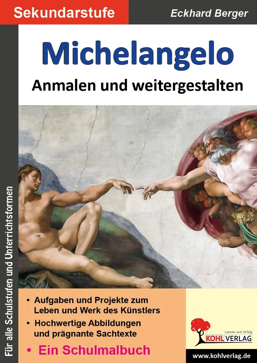 Cover: 9783988411365 | Michelangelo anmalen und weitergestalten | Ein Schulmalbuch | Berger