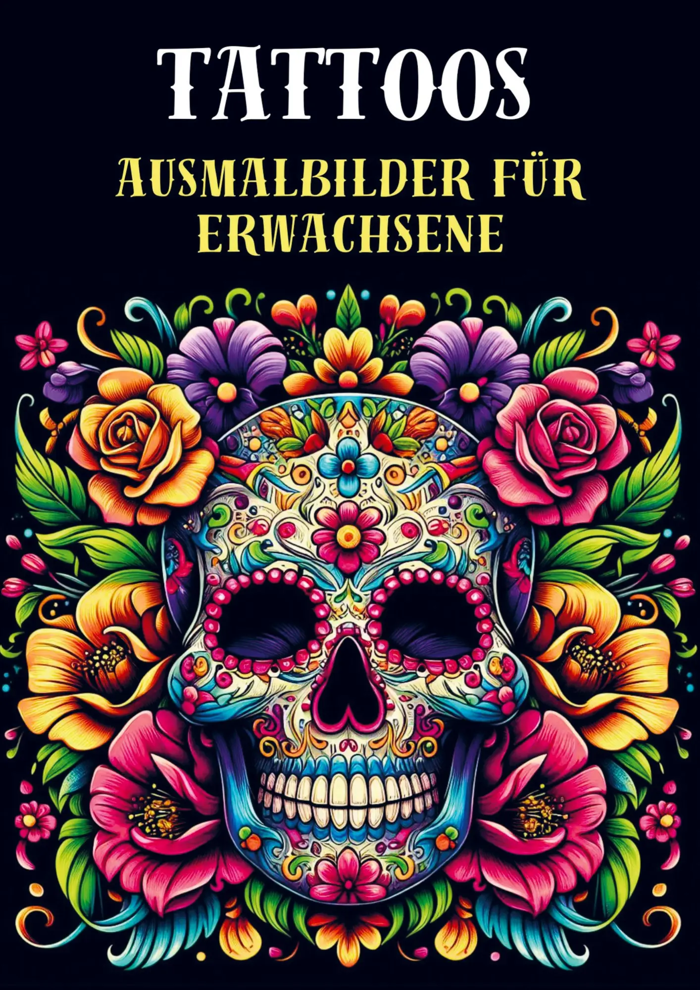 Cover: 9789403781365 | Ausmalbilder für Erwachsene - Tattoos | Malbücher für Erwachsene