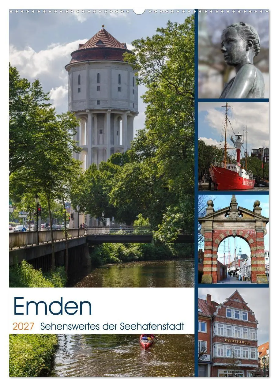 Cover: 9783569871465 | Emden - Sehenswertes der Seehafenstadt (Wandkalender 2027 DIN A2...