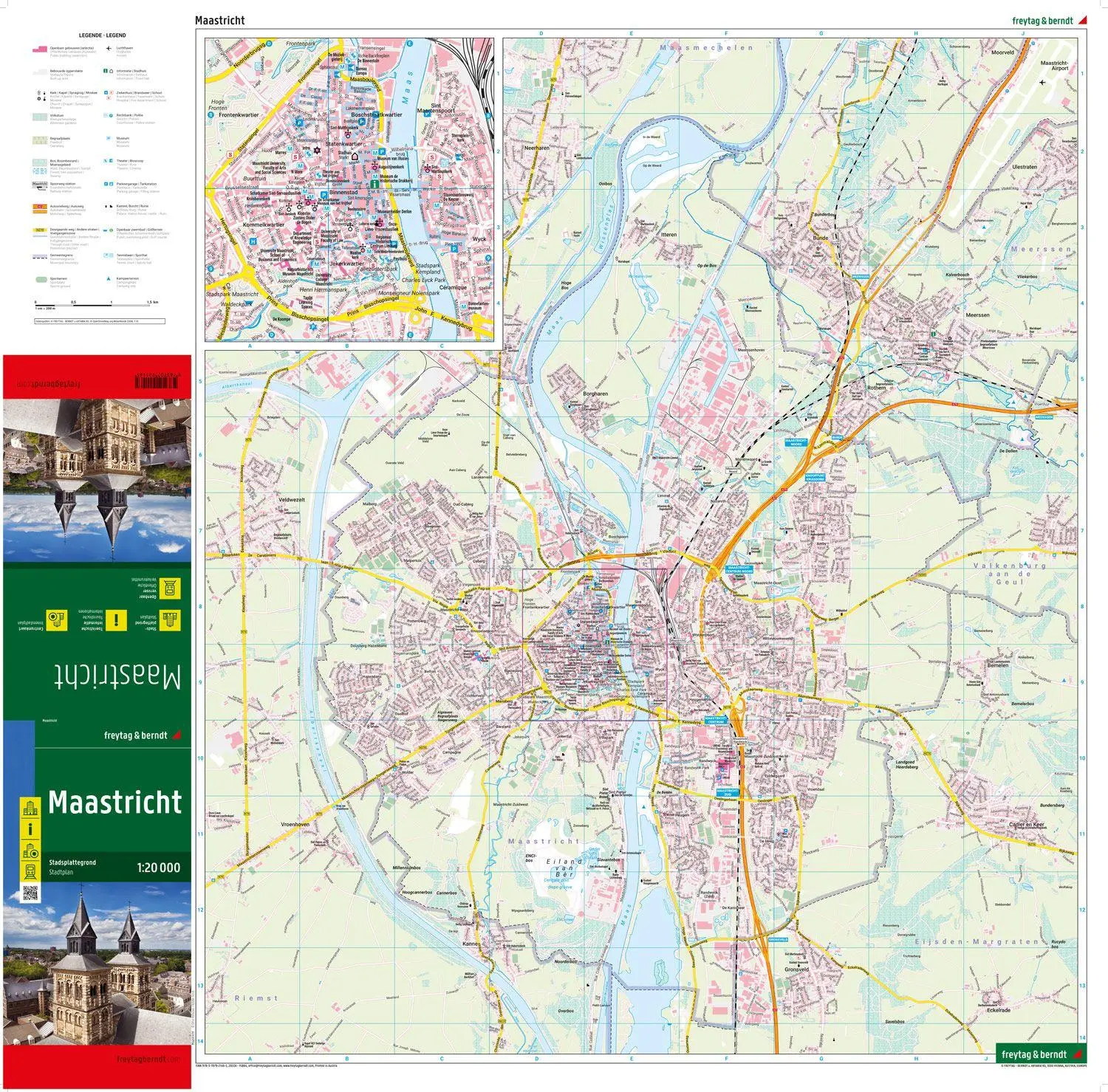 Bild: 9783707921465 | Maastricht, Stadtplan 1:20.000, freytag &amp; berndt | (Land-)Karte | 2022