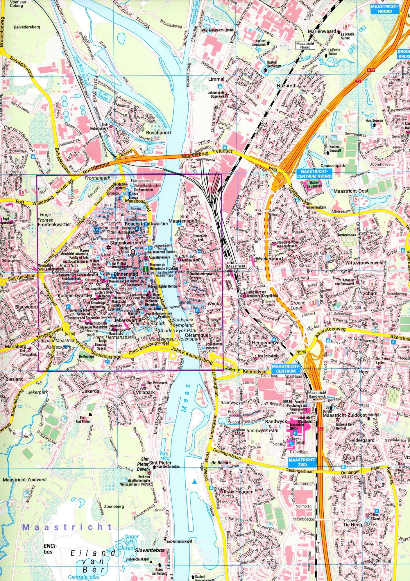 Bild: 9783707921465 | Maastricht, Stadtplan 1:20.000, freytag &amp; berndt | (Land-)Karte | 2022
