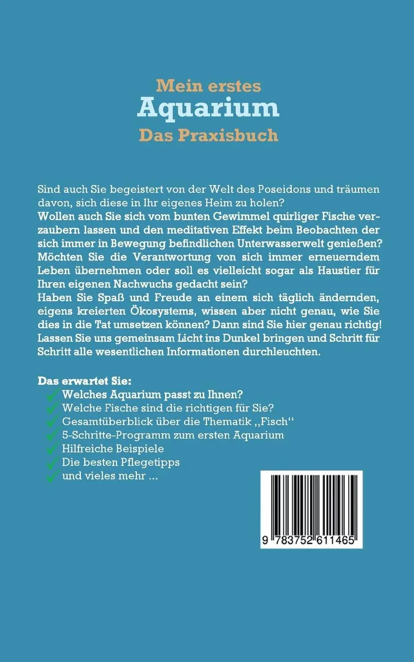 Rückseite: 9783752611465 | Mein erstes Aquarium - Das Praxisbuch | Andreas Grapengeter | Buch
