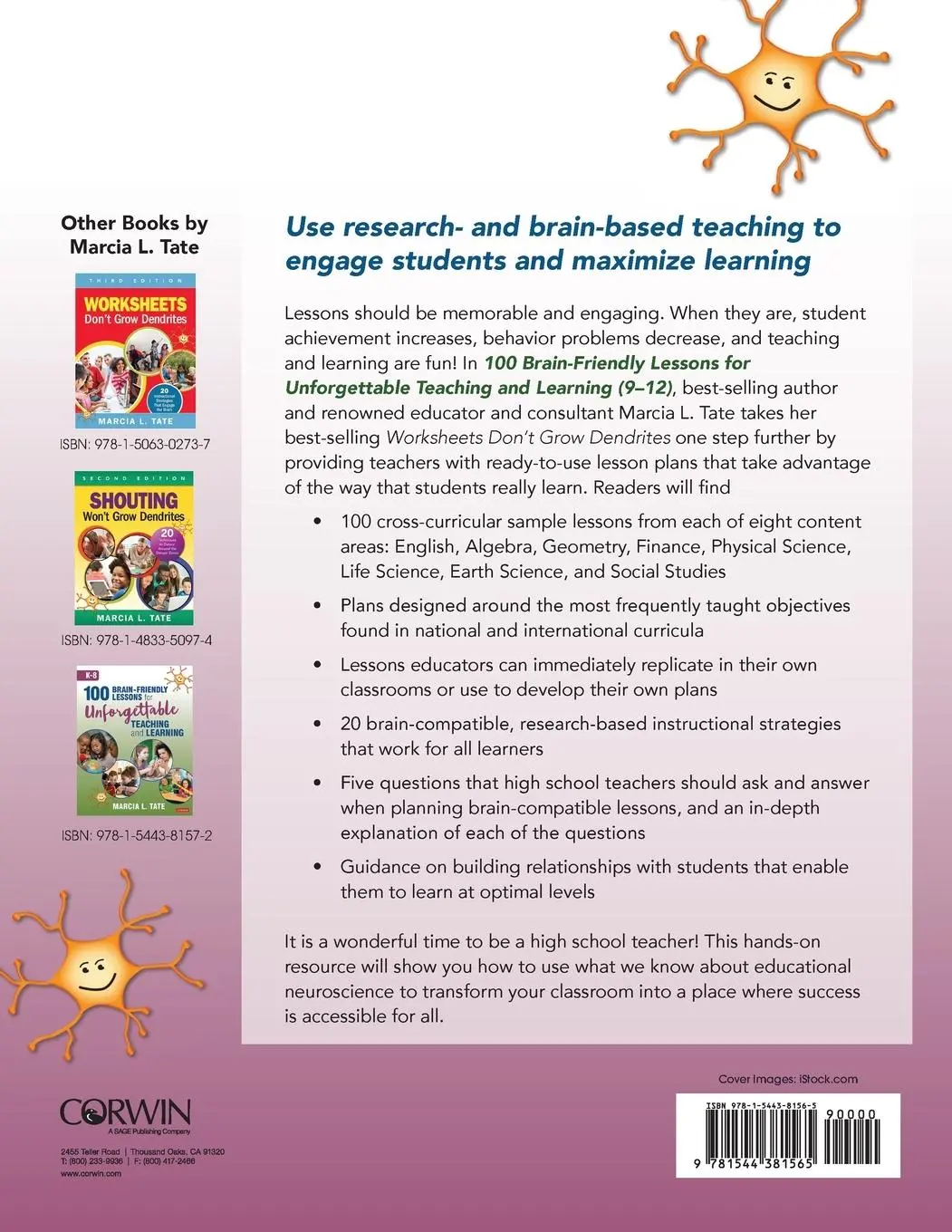 Rückseite: 9781544381565 | 100 Brain-Friendly Lessons for Unforgettable Teaching and Learning...