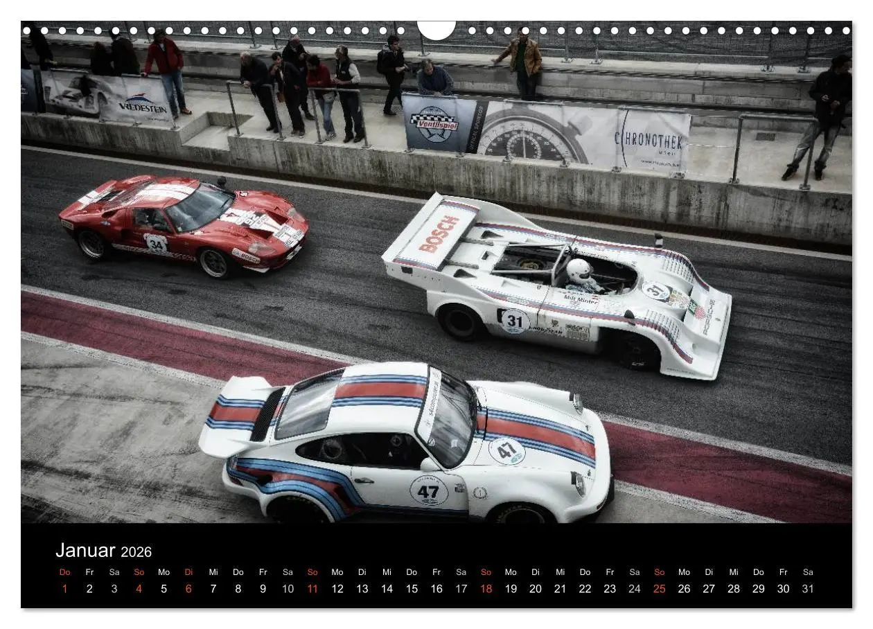 Bild: 9783516151565 | Raceday (Wandkalender 2026 DIN A3 quer), CALVENDO Monatskalender