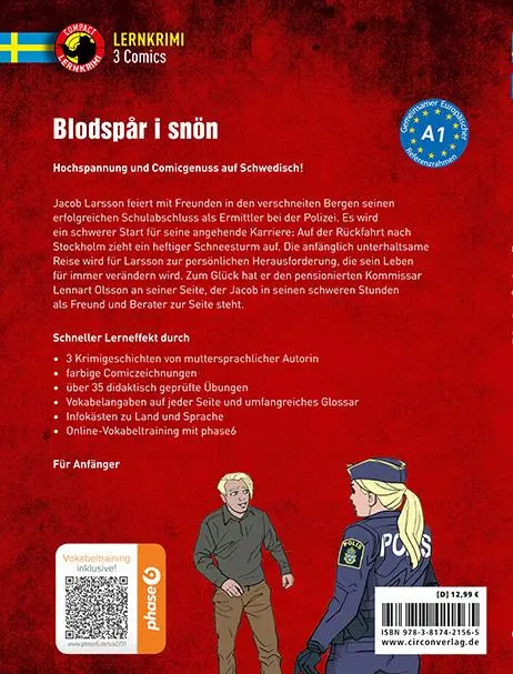 Rückseite: 9783817421565 | Blodspår i snön | Schwedisch A1 | Charlotte Müntzing | Taschenbuch