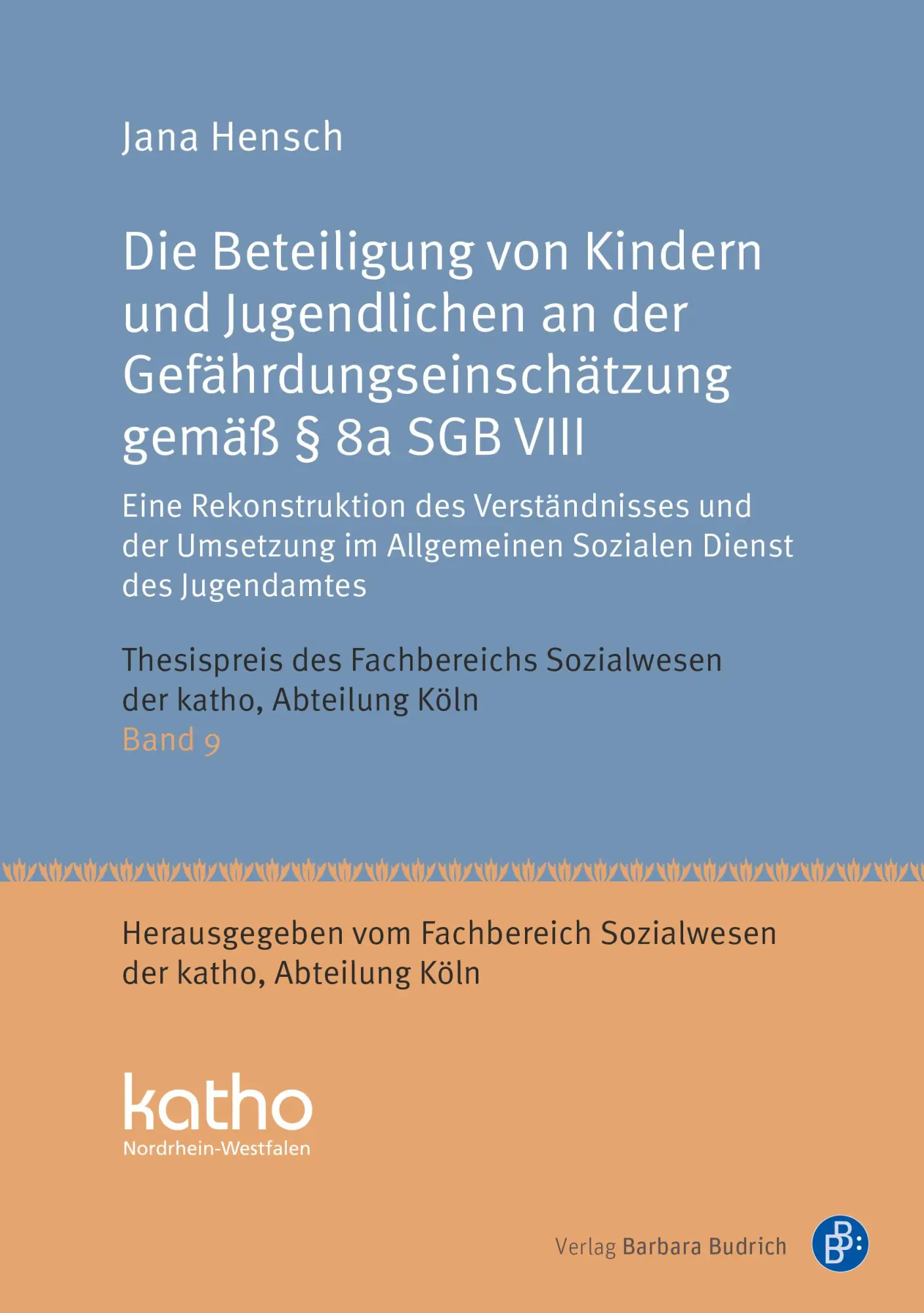 Cover: 9783847431565 | Die Beteiligung von Kindern und Jugendlichen an der...