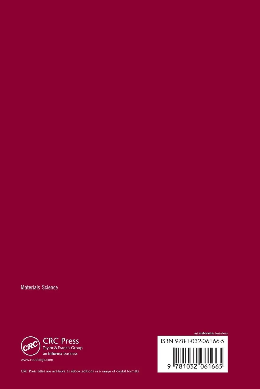 Rückseite: 9781032061665 | Oxide Dispersion Strengthened Refractory Alloys | Anshuman Patra