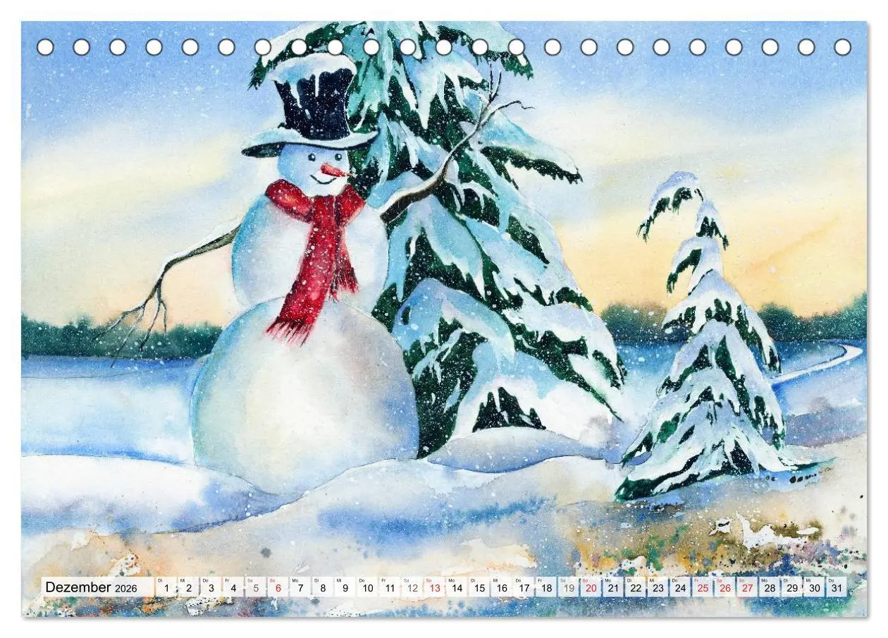 Bild: 9783516071665 | Jahreszeiten Aquarelle (Tischkalender 2026 DIN A5 quer), CALVENDO...