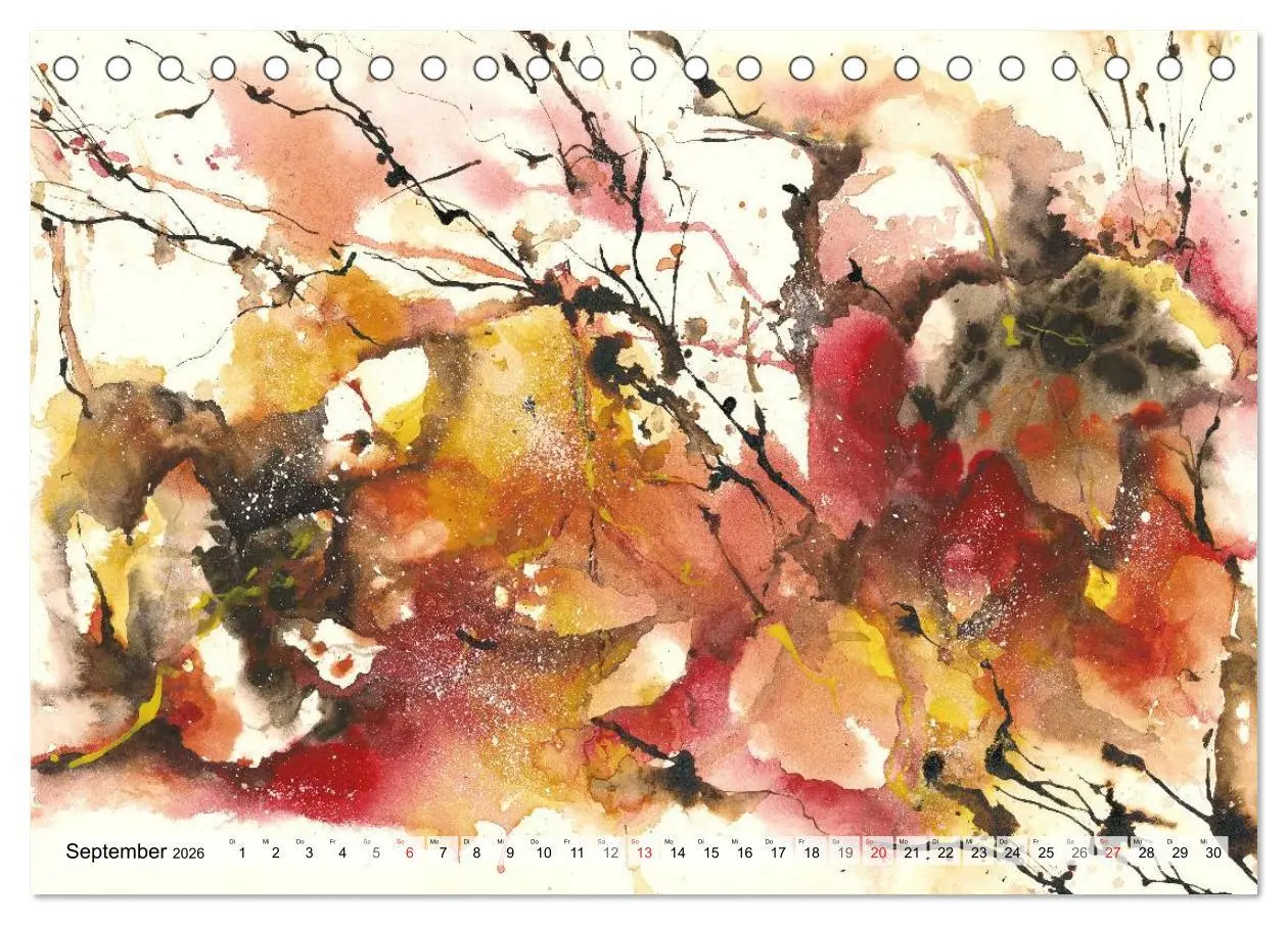 Bild: 9783516071665 | Jahreszeiten Aquarelle (Tischkalender 2026 DIN A5 quer), CALVENDO...