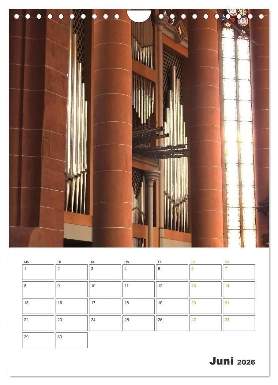 Bild: 9783516381665 | Orgeln zum Verlieben! (Wandkalender 2026 DIN A4 hoch), CALVENDO...