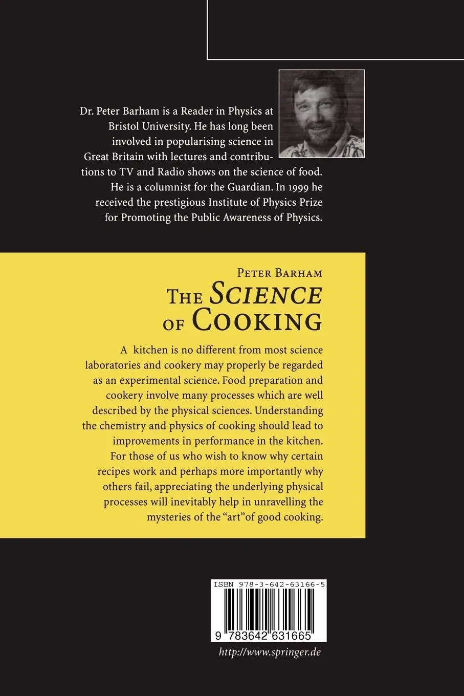 Rückseite: 9783642631665 | The Science of Cooking | Peter Barham | Taschenbuch | vii | Englisch