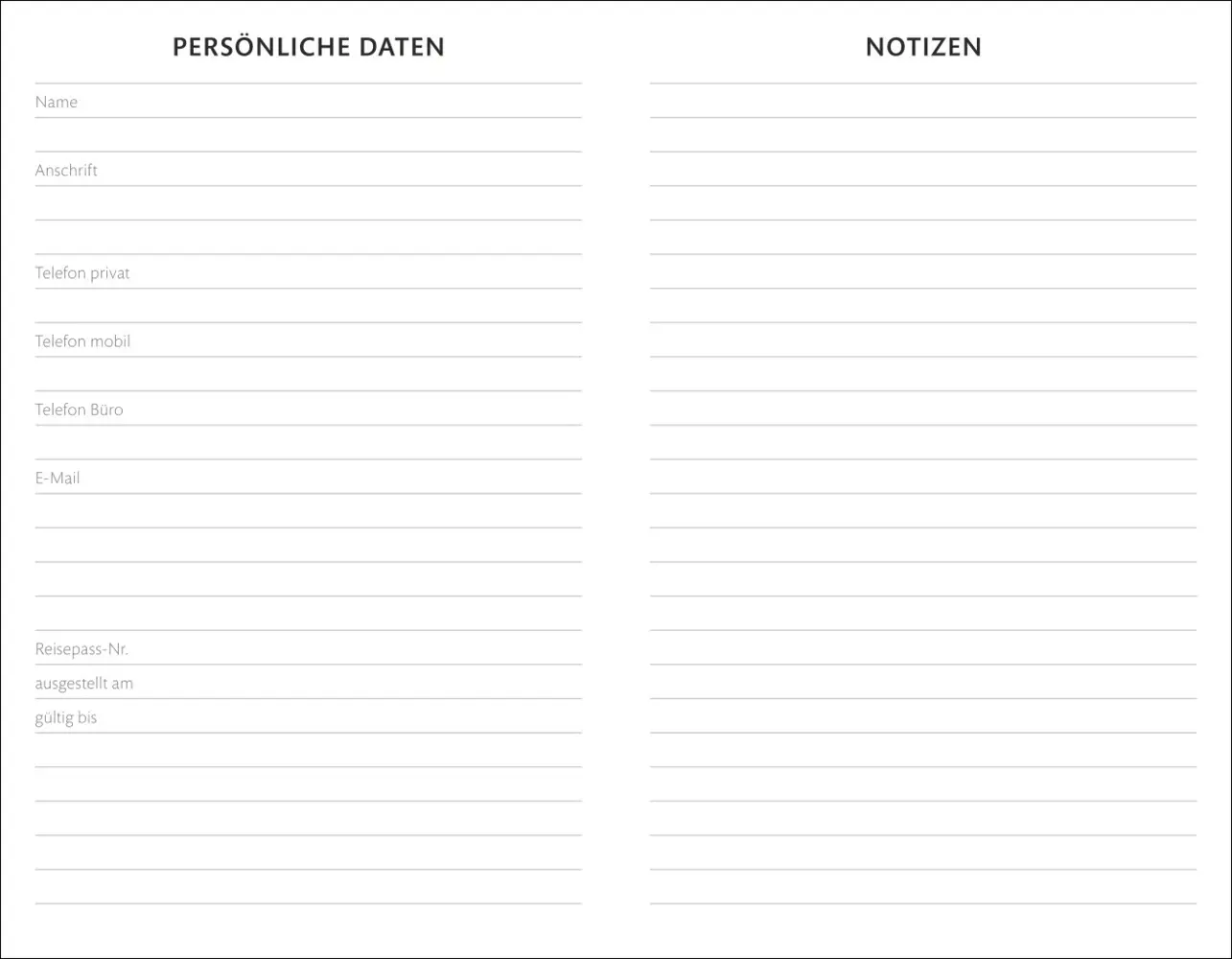 Bild: 9783756411665 | Kombitimer schwarz klein 2026 | Heye | Taschenbuch | Bürokalender Heye