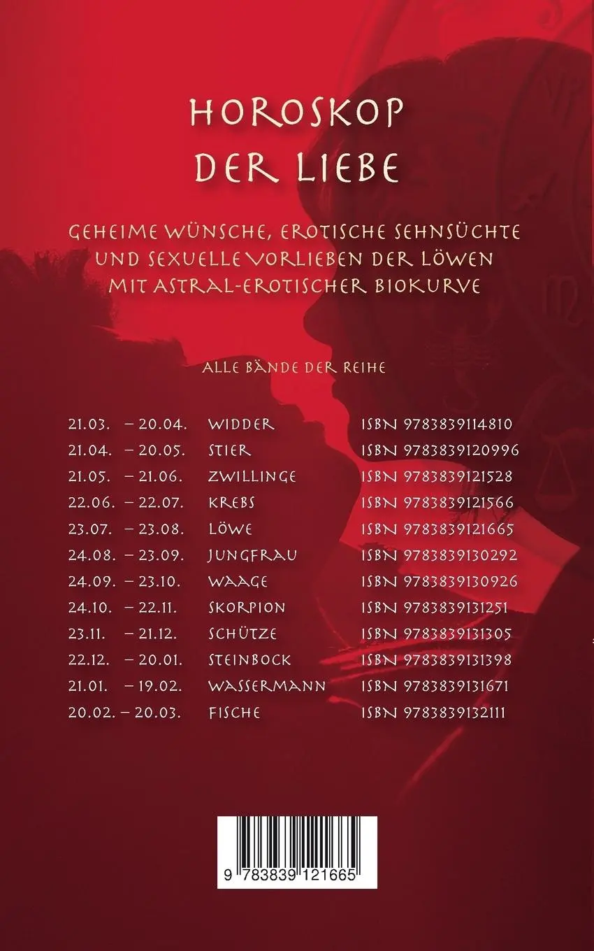 Rückseite: 9783839121665 | Horoskop der Liebe - Sternzeichen Löwe | Lea Aubert | Taschenbuch