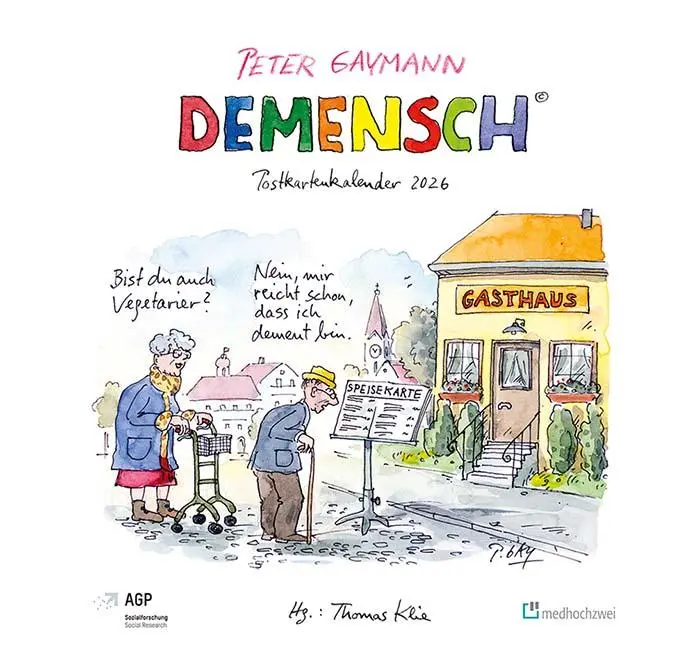 Cover: 9783988001665 | Demensch. Postkartenkalender 2026 | Thomas Klie (u. a.) | Kalender