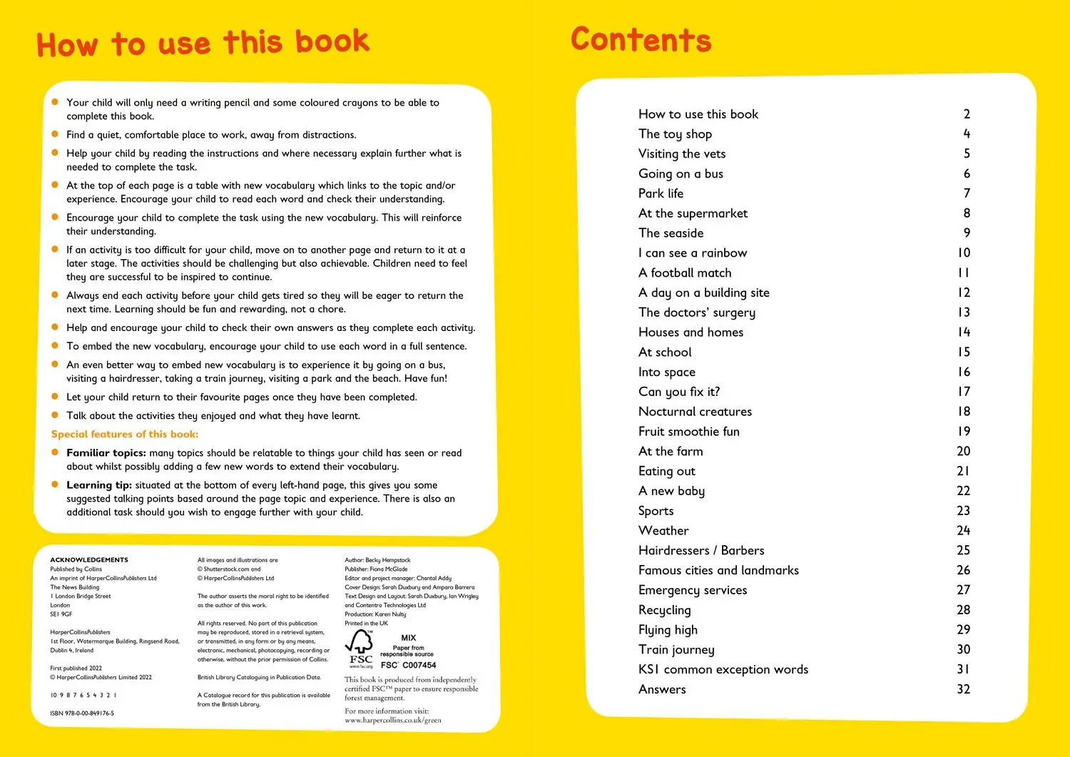 Bild: 9780008491765 | Collins Easy Learning Ks1 - Vocabulary Activity Book Ages 5-7 | Buch