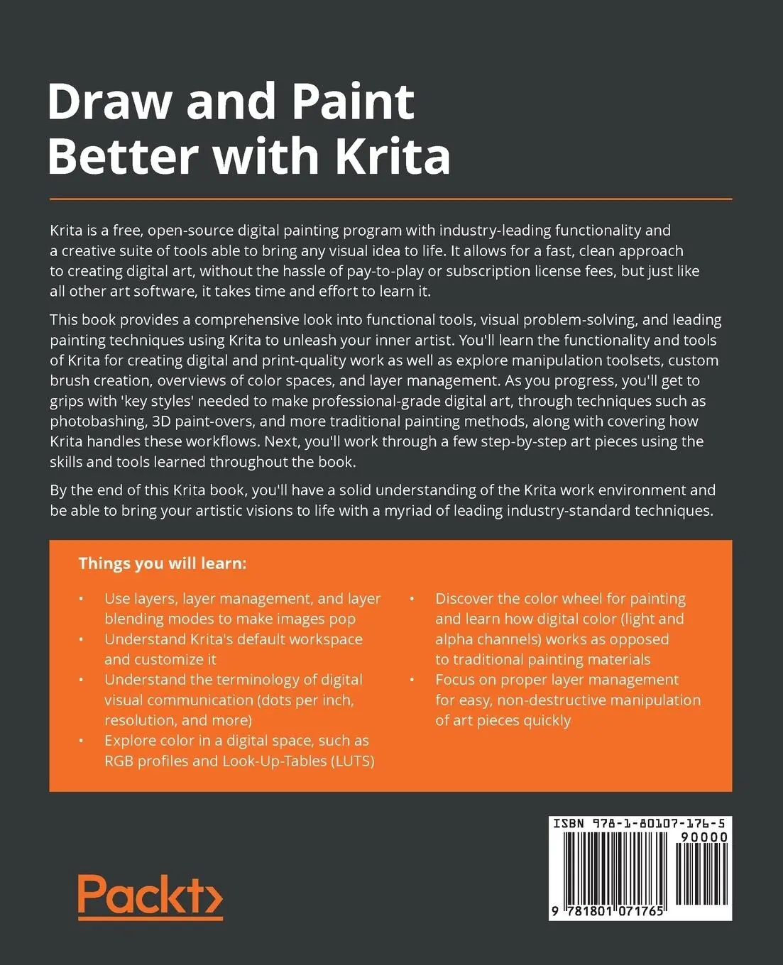 Rückseite: 9781801071765 | Draw and Paint Better with Krita | Wesley Gardner | Taschenbuch | 2022