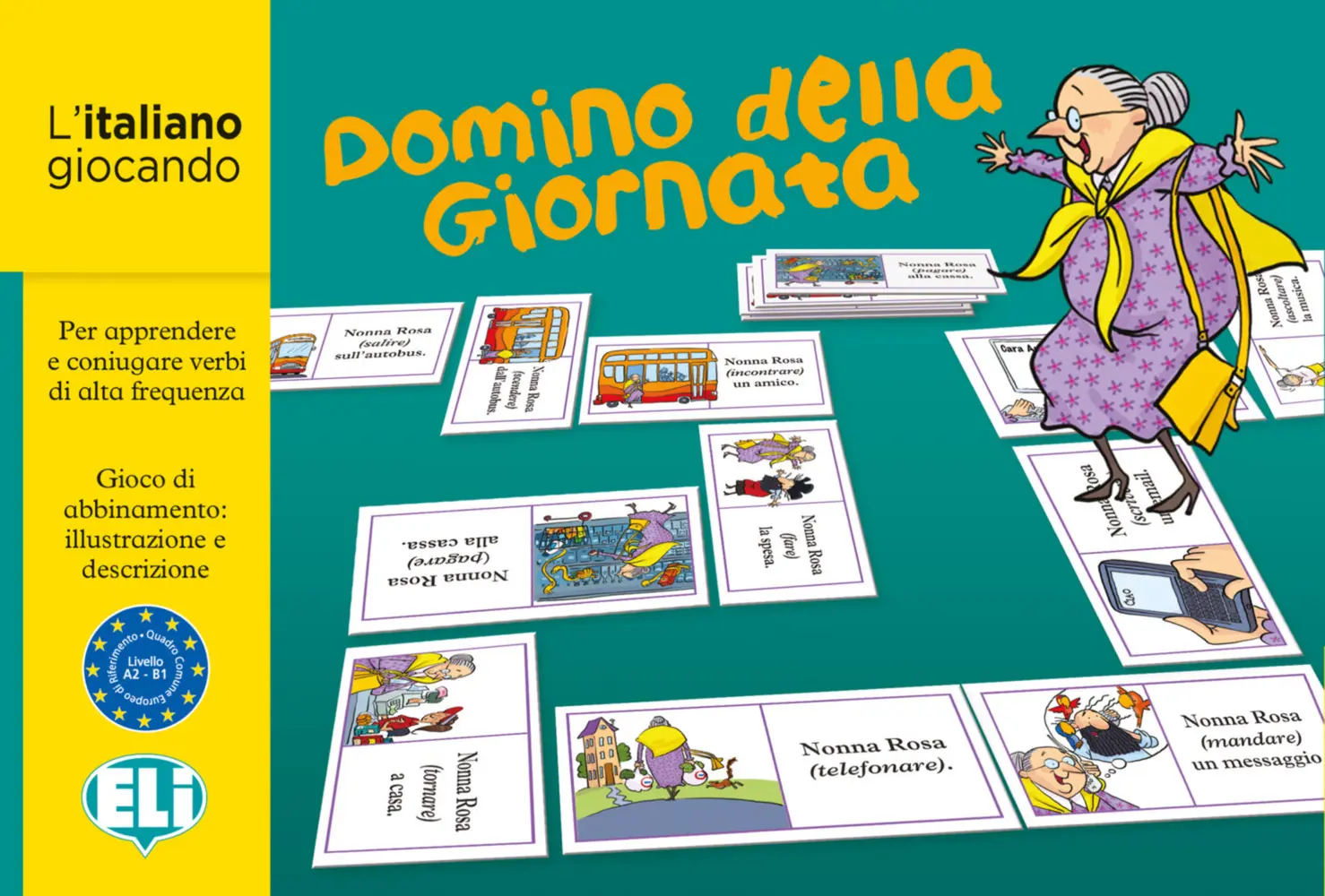 Cover: 9783125151765 | Domino della giornata (Spiel) | Niveau A2-B1 | Spiel | Brettspiel