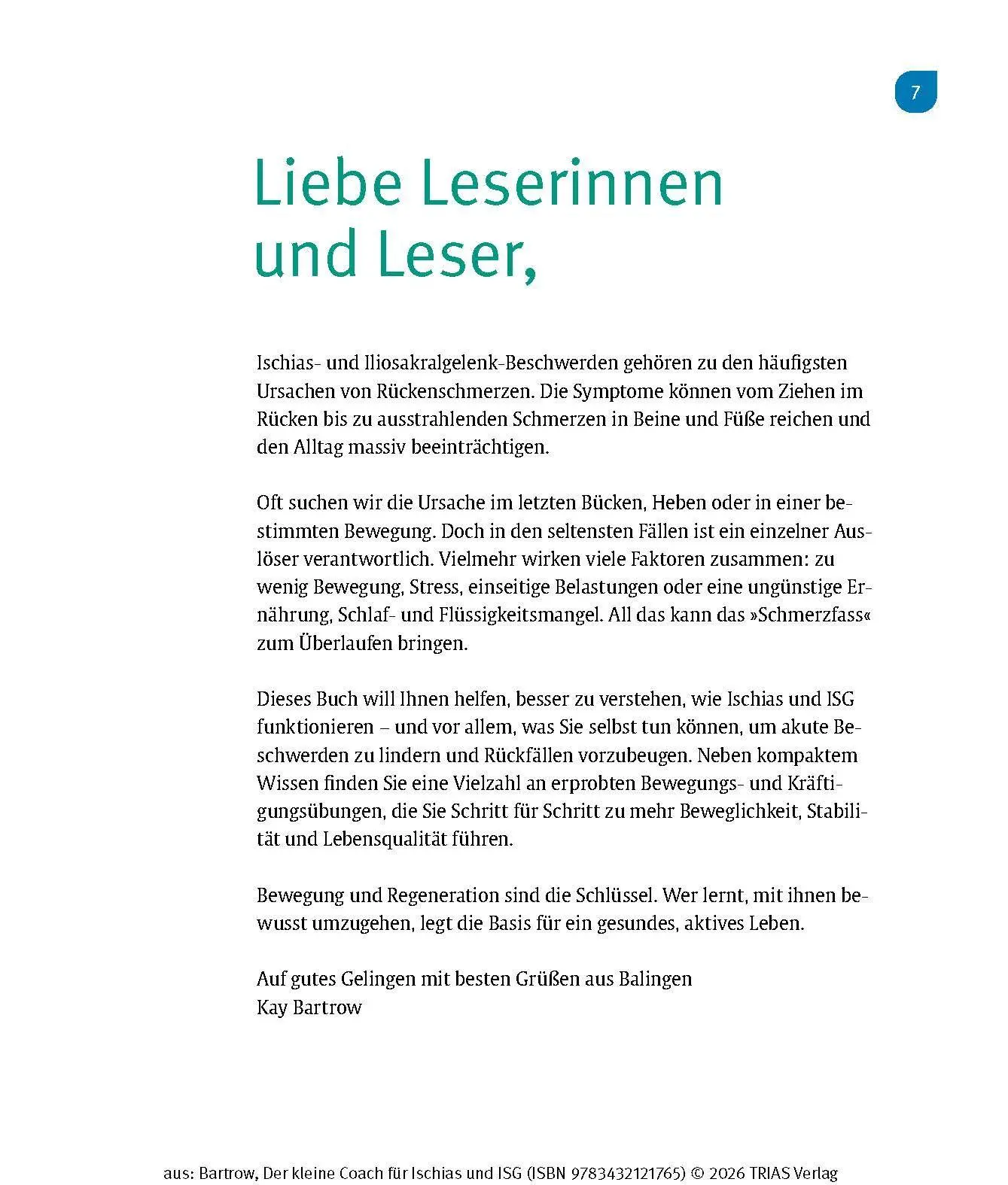 Bild: 9783432121765 | Der kleine Coach für Ischias und ISG | Kay Bartrow | Taschenbuch