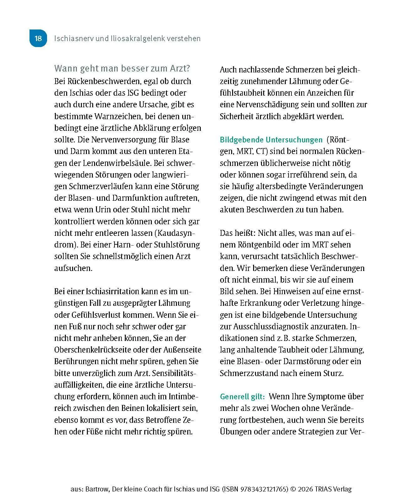 Bild: 9783432121765 | Der kleine Coach für Ischias und ISG | Kay Bartrow | Taschenbuch