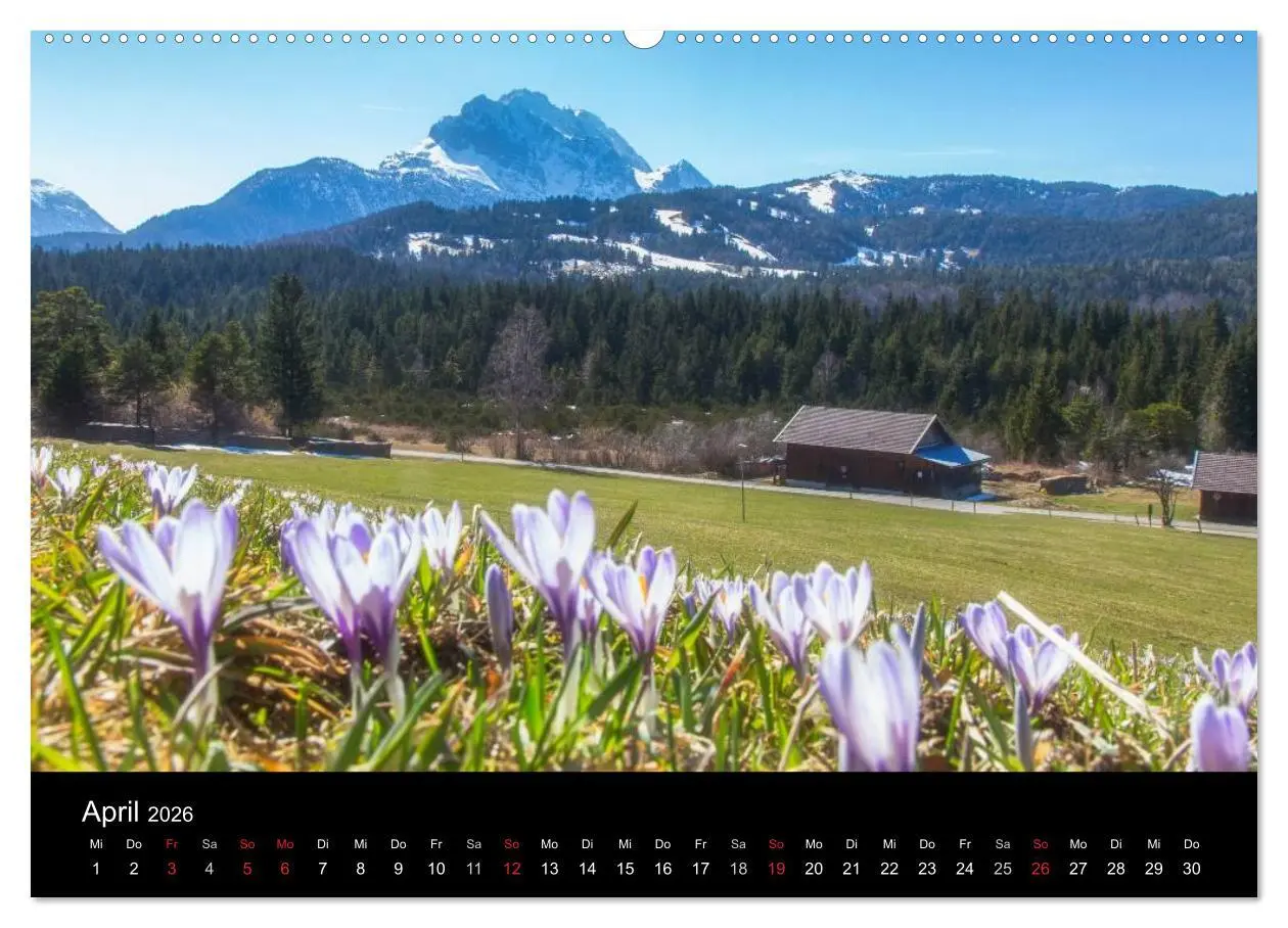 Bild: 9783516061765 | Bergblicke - Elmau (Wandkalender 2026 DIN A2 quer), CALVENDO...