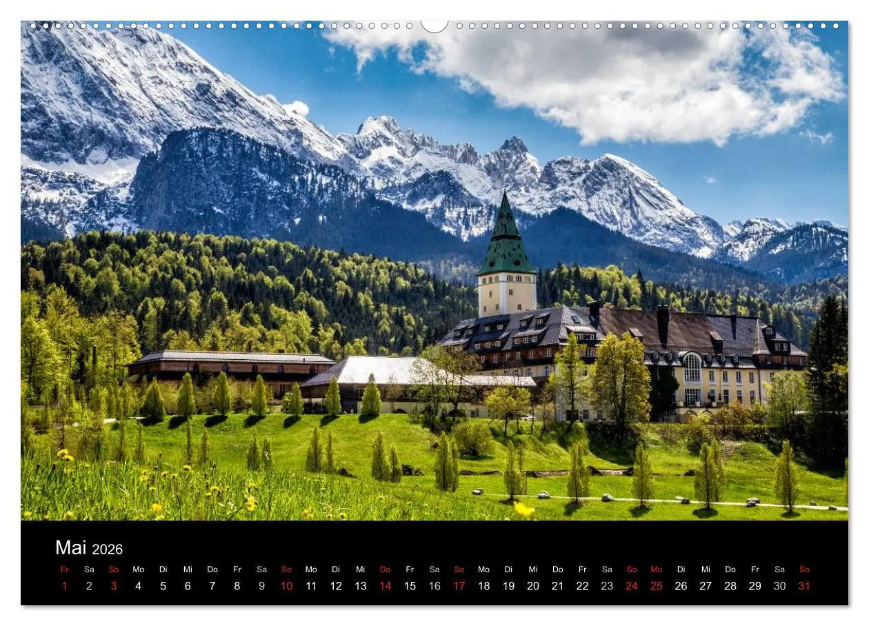 Bild: 9783516061765 | Bergblicke - Elmau (Wandkalender 2026 DIN A2 quer), CALVENDO...