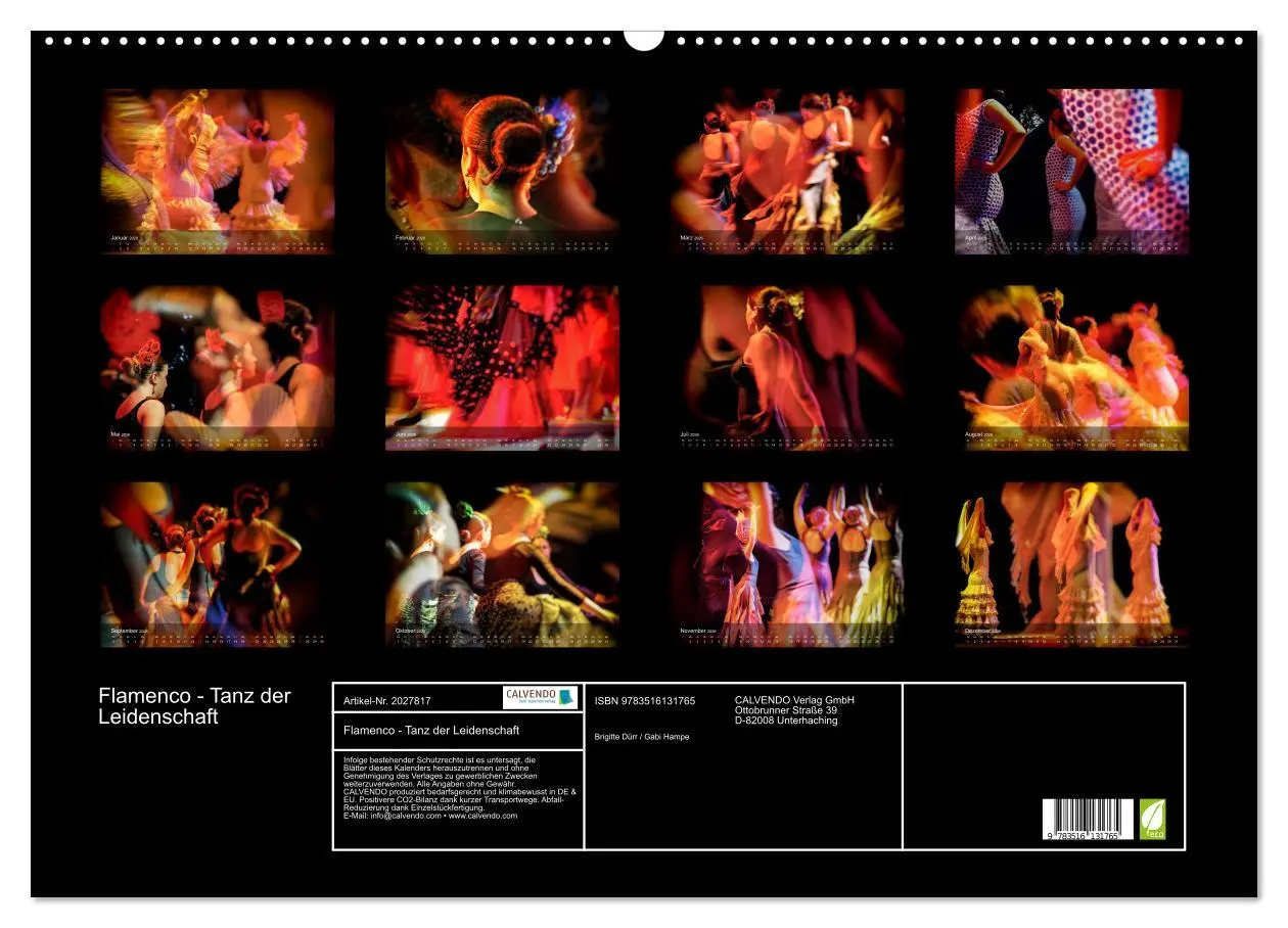 Bild: 9783516131765 | Flamenco - Tanz der Leidenschaft (Wandkalender 2026 DIN A2 quer),...