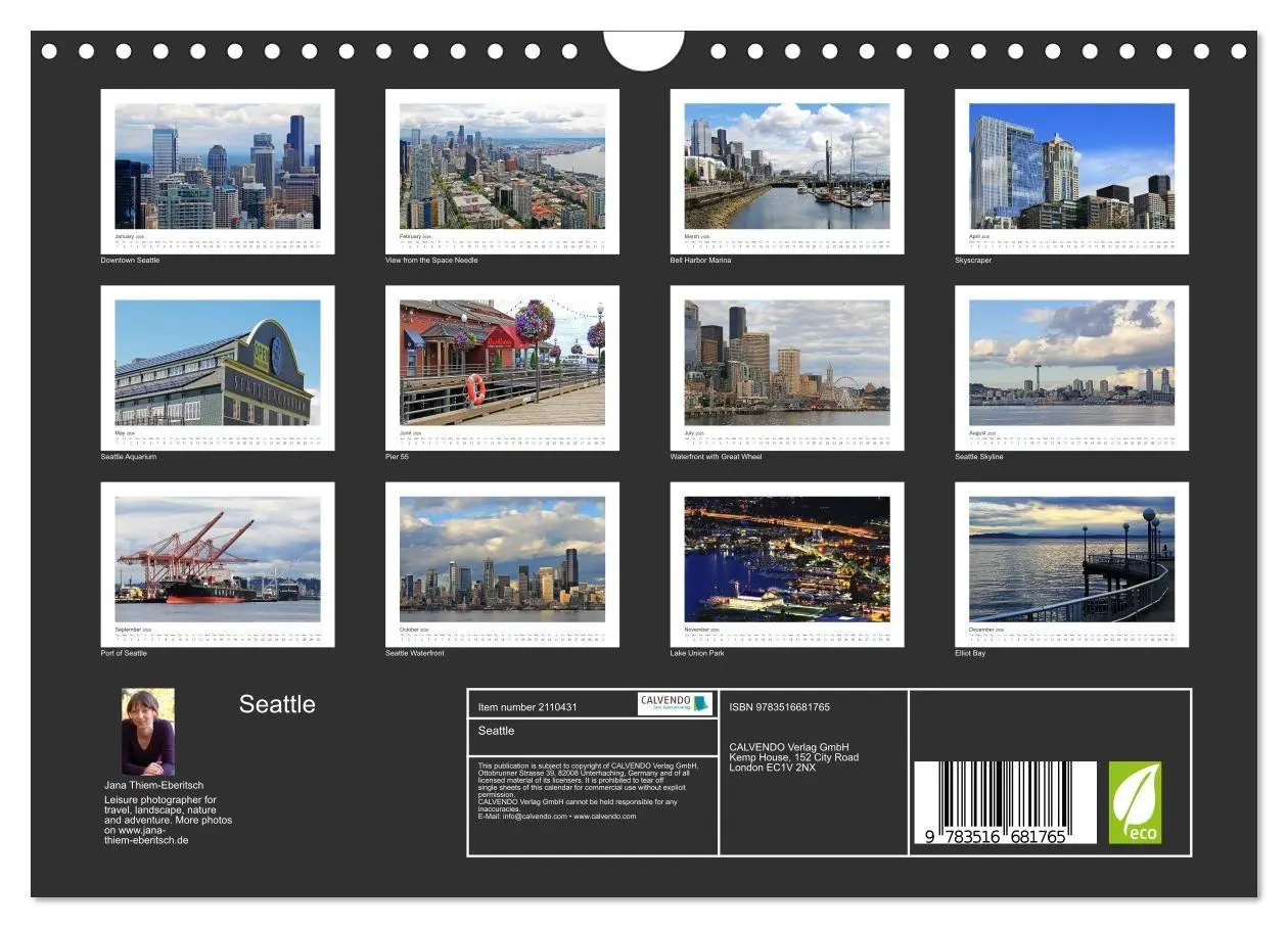 Bild: 9783516681765 | Seattle (Wall Calendar 2026 DIN A4 landscape), CALVENDO 12 Month...