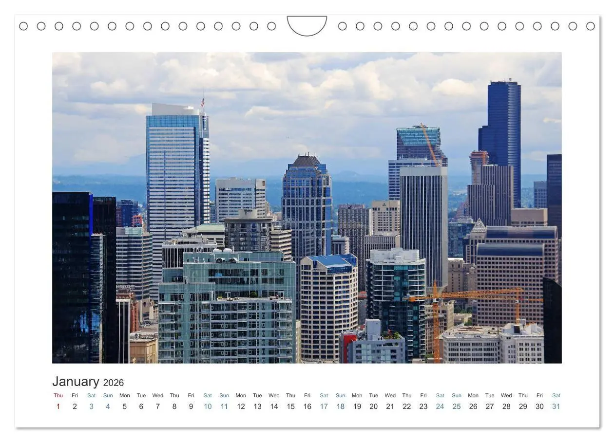 Bild: 9783516681765 | Seattle (Wall Calendar 2026 DIN A4 landscape), CALVENDO 12 Month...