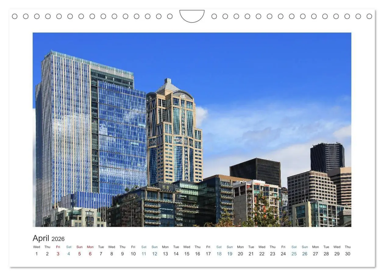 Bild: 9783516681765 | Seattle (Wall Calendar 2026 DIN A4 landscape), CALVENDO 12 Month...
