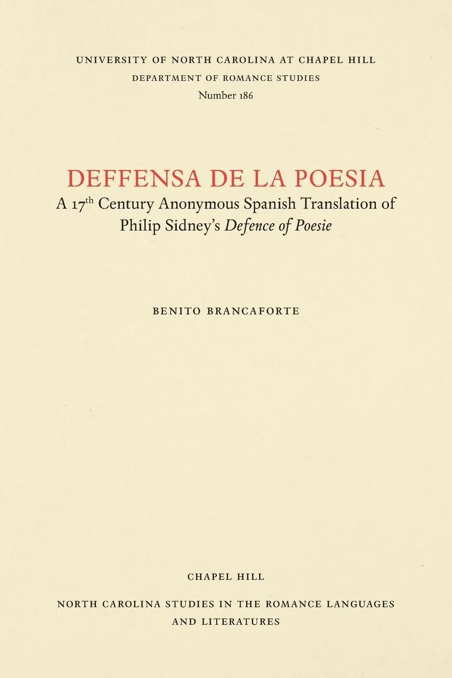 Cover: 9780807891865 | Deffensa de la poesia | Benito Brancaforte | Taschenbuch | Spanisch