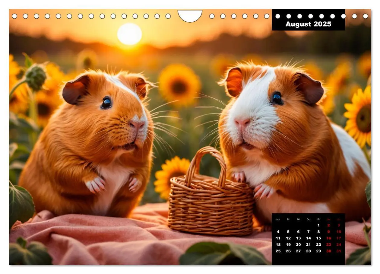 Bild: 9783435011865 | Meerschweinchen mal anders! (Wandkalender 2025 DIN A4 quer),...