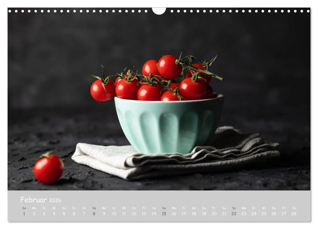 Bild: 9783457721865 | authentic FOOD art Obst und Gemüse (Wandkalender 2026 DIN A3 quer),...